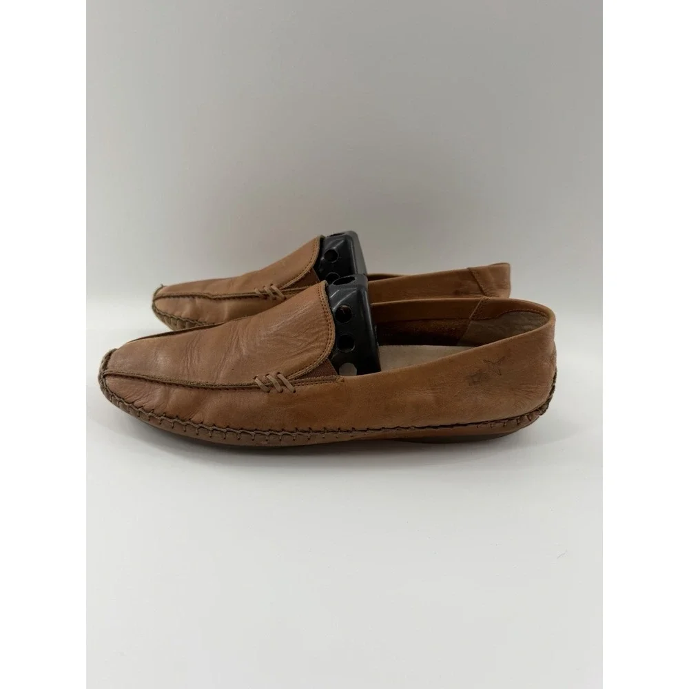 Pikolinos Mens Jerez US 10 Brown Leather Casual Loafers Slip On Shoes Spain